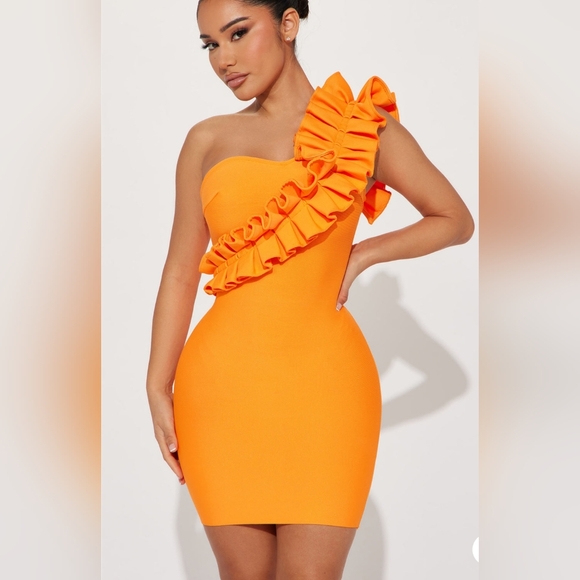 Fashion Nova Dresses & Skirts - Fashion Nova All Ruffled Up Mini Bandage